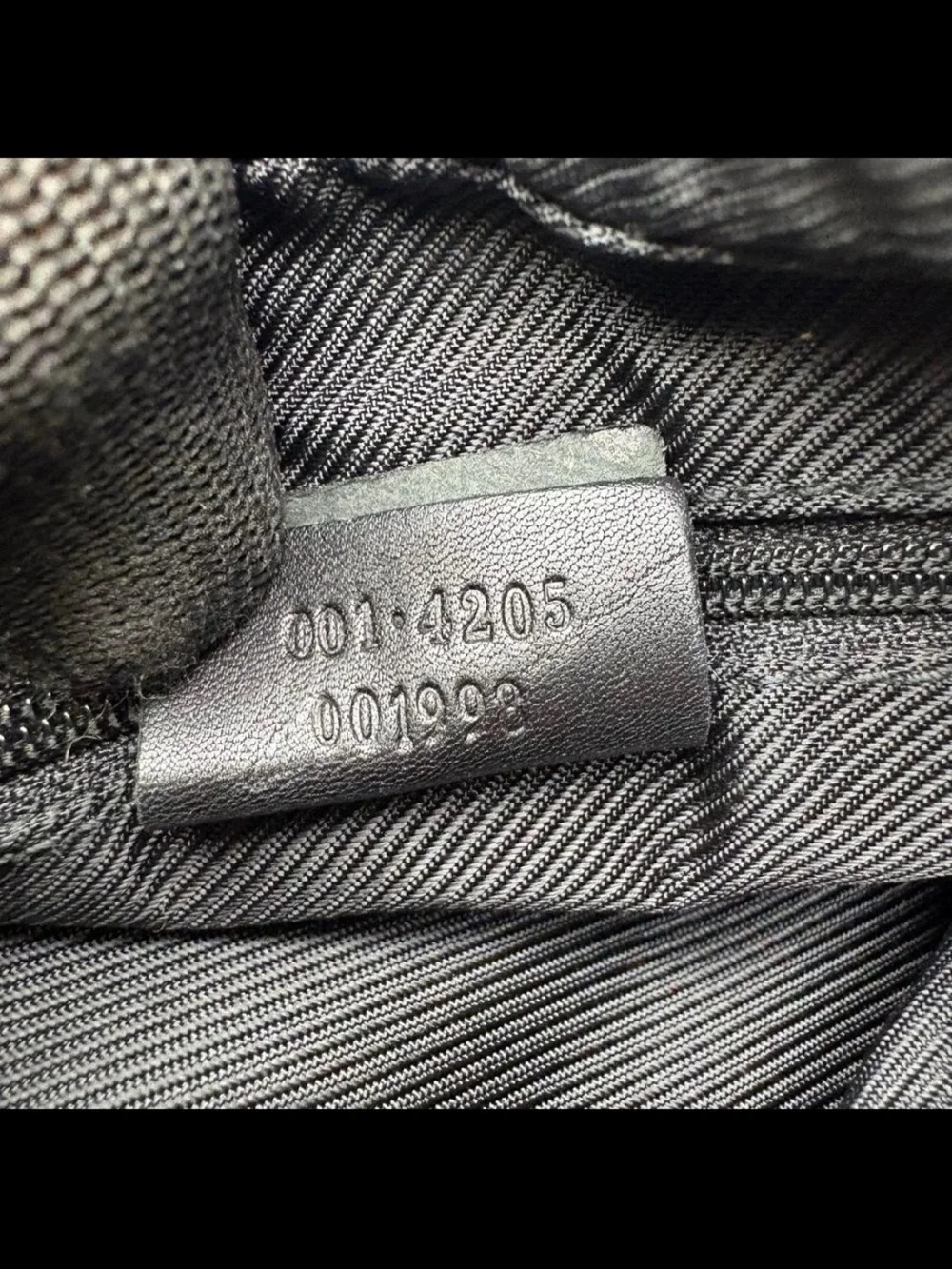 Gucci Black GG Canvas Messenger Bag with Adjustable Strap